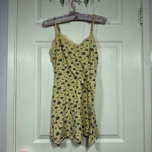 Victoria's Secret Yellow Floral Slip Dress